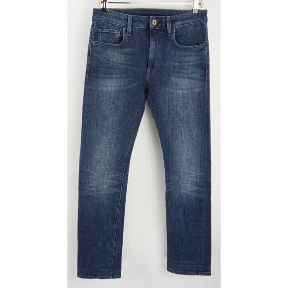 G-Star Raw 3301 Deconstructed Slim Straight Mens 30 x 32 Dark